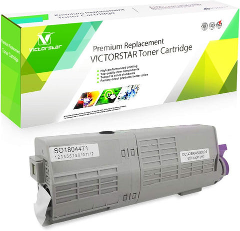 Compatible Toner Cartridge C532 C542 MC563 MC573 C532dn C542dn MC563dn MC573dn Series Black 46490604 VICTORSTAR 7000 Pages for Black for OKI C532dn C542dn MC563dn MC573dn Color Laser Printers