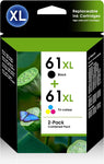 61XL Ink Cartridges Combo Pack High Yield Replacement for HP 61 XL for HP Envy 4500 5530 Officejet 2620 4630 DeskJet 1050 1510 2050 2510 2540 3000 3050 3510 (1 Black,1Tri-Color)¡­