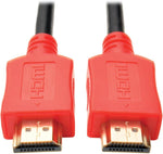 Tripp Lite High-Speed HDMI Cable with Digital Video and Audio, Ultra HD 4K x 2K (M/M), Red, 10 ft. (P568-010-RD)