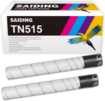 SAIDING Compatible Toner Cartridge Replacement for Konica TN515 A9E8030 to Use with Minolta Bizhub 458 558 Printer (2 Black)