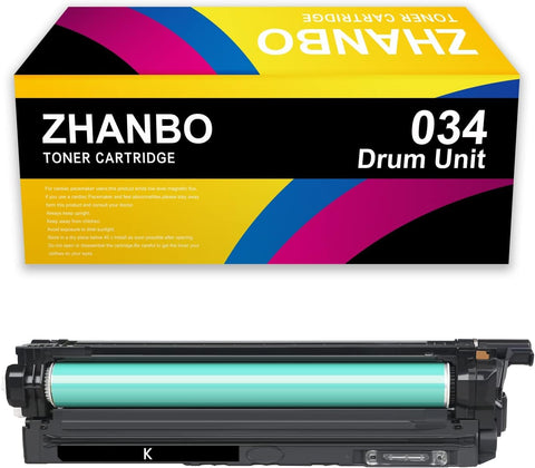 ZHANBO 9458B001 Remanufactrued Replacement for Drum Cartridge 034 Black Canon Color Image Class MF810Cdn, MF820Cdn Laser Printer