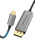 CableCreation USB C to DisplayPort Cable 6FT [8K@60Hz, 4K@144Hz, 2K@240Hz, HDR], Type-C to DP 1.4 Cord 32.4Gbps Compatible with Thunderbolt 3/4, Rift S, MacBook Pro/Air, XPS 13/15, Surface Pro