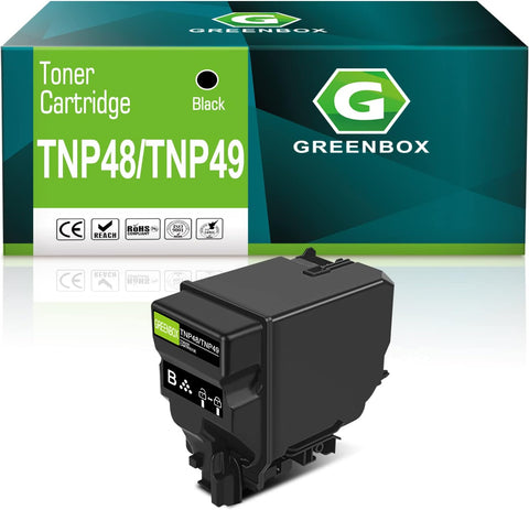 GREENBOX Compatible TNP49 TNP48 Toner Cartridge Replacement for Konica TNP49 TNP48 for Minolta Bizhub C3351 C3851FS C3350 C3850 C3850FS C3350 C3850 C3850FS Printer A95W130 (13,500 Pages, 1 Black)