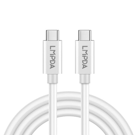 Thunderbolt 3 (USB-C) Cable (1.2m) 40Gbps Supports 100W (20V, 5A) Charging, 3.9ft /1.2 m USB C Compatible Single 5K 60hz or 2X 4K 60hz