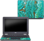 MightySkins Skin Compatible with Dell Chromebook 11" 3189 - Turquoise Ripple | Protective, Durable, and Unique Vinyl Decal wrap Cover | Easy to Apply, Remove, and Change Styles | Made in The USA