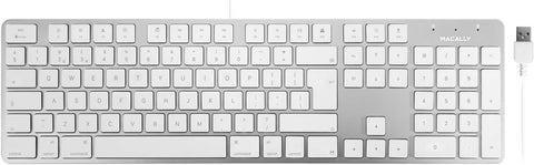 Slimkeyproa-UK USB-A Keyboard for Mac UK QWERTY Key Layout