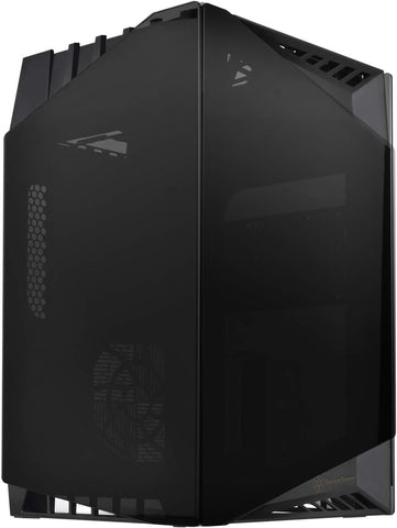 Silverstone SST-LD03B Lucid Mini Tower Mini-ITX Computer Case, Silent High Airflow Performance, 3X Tinted Tempered Glass