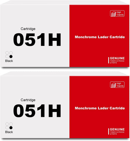 051H Black Toner Cartridge 2 Pack Compatible for Canon CRG CRG051H for ImageCLASS MF267dw MF264dw MF269dw LBP162dw LBP161dn LBP1692dwkg MF266dn MF263dn Printer