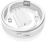 iPad 10th Fast Charger,Apple Tablet Charger 20W Type C Wall Charger Charging Block & 10 FT USB C to C Cable Cord for iPad Pro 12.9 2022/21/20/18,iPad Pro 11Gen 4/3/2/1,iPad Air 4th/5th,iPad Mini 6th