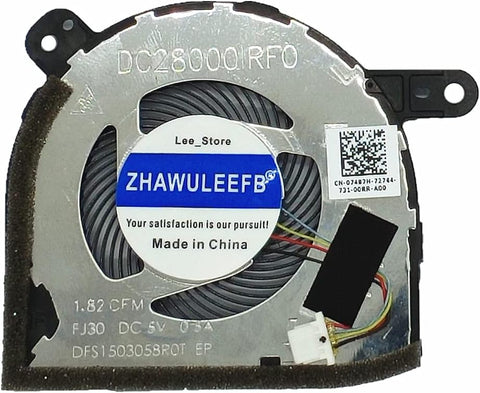 ZHAWULEEFB Replacement New CPU Cooling Fan for Dell Latitude 5285 5290 Series CPU Cooling Fan EG50040S1-C970-S9A DC28000IRFO DFS1503058ROT FJ30 DC5V 0.5A