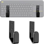 Keyboard Wall Hanger Universal for Gaming Mechanical Keyboards, Keyboard Wall Mount Storage Organizer Compatible with Logitech/Razer/Microsoft/Kensington, etc, for Devices Thickness < 2.5cm