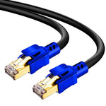 Yeung Qee CAT 8 Ethernet Cable 60ft, High Speed 26AWG 40Gbps 2000Mhz Patch Cord, with Gold Plated RJ45 Connector,High Speed LAN Network Cable, for Outdoor, Router, Modem, Gaming,Xbox(18m)