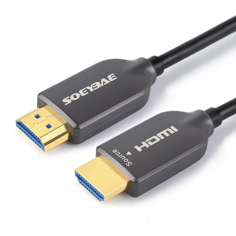 SOEYBAE 4K Fiber Optic HDMI Cable 300ft/100m HDMI Cable 2.0 Supports 4K@60Hz, 18Gbps, 4:4:4, ARC, 3D, for TV LCD Laptop PS3 PS4