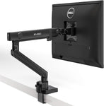 EVEO Premium Single Monitor Arm - Adjustable Monitor Desk Mount - Full Swivel Single Monitor Mount Stand for 17 to 32 inch Computer Monitor Mount VESA Mount, Holds 17.6lbs/arm - Desk Monitor Mount