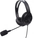 TELLUR Wired Headphones for Computer PCH2, Microphone, Wired Control, Cable 2 m, USB Plug, Black