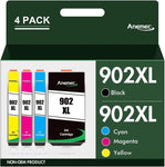 Anemec 902XL Ink Cartridges Work for Officejet Pro 6978 6960 Printers