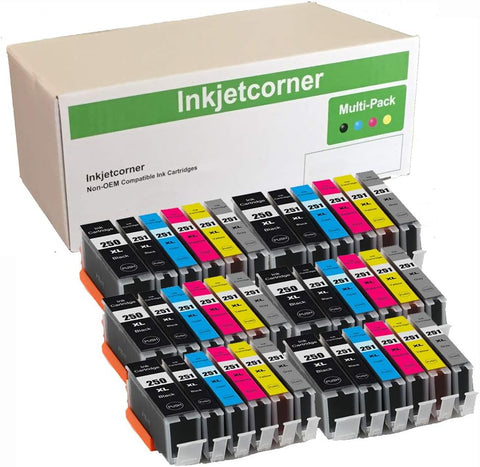 Inkjetcorner Compatible Ink Cartridges Replacement for PGI-250XL CLI-251XL 250XL 251XL for use with iP8720 MG7520 MG6320 MG7120 (36 Pack)