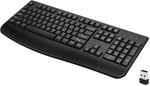 Loigys Wireless Keyboard, 2.4G Full-Sized Ergonomic Wireless Computer Keyboard with Wrist Rest for Windows, Mac OS Laptop/PC/Desktop/Notebook (Black)