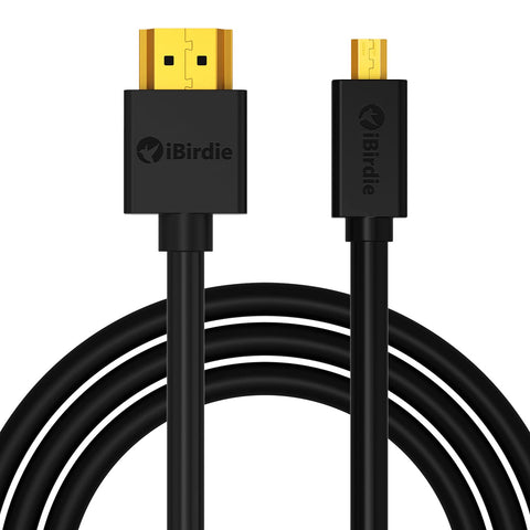 iBirdie Micro HDMI to HDMI Cable 20 Feet - High Speed 18Gbps Support 4K 30Hz, 1080p 60Hz Compatible with GoPro Hero 7 6 5 4, Raspberry Pi 4, Camera A6000 A6300 B500, Lenovo Yoga 3 Pro, Yoga 710