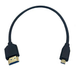 Halokny HDMI 8K Cable, Micro HDMI to HDMI Cable, 1Ft 8K@60hz HDMI Male to Micro HDMI Male High Speed Cord, for Portable Home Digital Devices, Notebook and More (Micro HDMI to HDM)