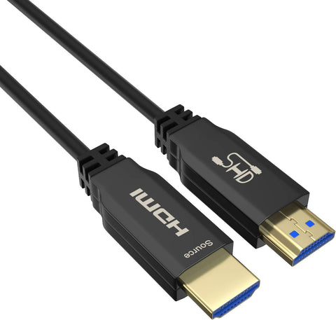 SHD Fiber Optic HDMI Cable 100Feet Fiber HDMI Cable Support 18Gbps Transfer Speed,4K/60Hz,4:4:4,HDCP2.2,ARC,3D,1080P and Ethernet