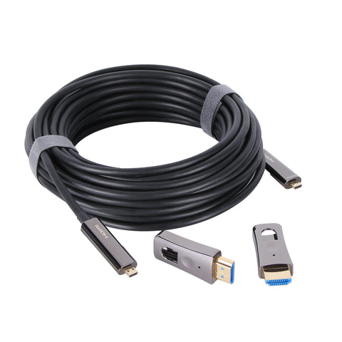 VCOM 4K HDMI Cable 33FT with Detachable Connectors, High Speed 18Gbps HDMI 2.0 Braided HDMI Cord with 4K@60Hz, HDCP 2.2, for Laptop, Monitor, PS5, PS4, Xbox One, Fire TV, Apple TV & More