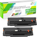 GREENPRINT PB-211 PB211 PB 211 PB-211EV PB211EV PB 211EV Compatible Toner Cartridge [ 1600 Pages ] for P2200 P2500W P2502W M6500NW M6550NW M6600NW M6552NW M6602NW Printers (2 * Blacks)