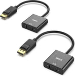 BENFEI DisplayPort to VGA 2 Pack, Gold-Plated DP to VGA Adapter (Male to Female) Compatible for Lenovo, Dell, HP, ASUS