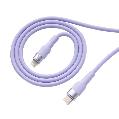 OT Charging Cable,USB C to Lightning Silicone Cable, (3.9ft)[MFi Certified] Fast Charging Lightning Cable for iPhone 13/13 Pro/13 Pro Max/12/11/X/XR/8,AirPods Pro,iPad(Charger not Included),Purple