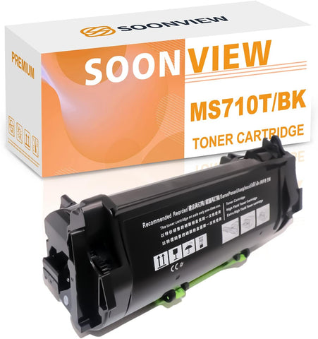 SOONVIEW 521H MS710 52D1H00 Toner Cartridge Replacement for Lexmark MS710dn MS710n MS711dn MS810de MS810dn MS810dtn MS810n MS811dn MS811dtn MS811n MS812de MS812dn MS812dtn Printers (25K Pages)