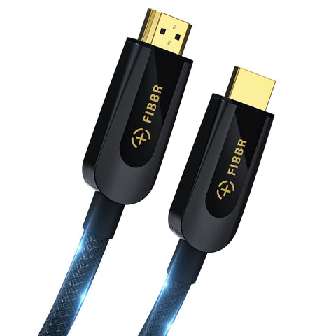 FIBBR 8K HDMI 2.1 Cable, Certified HDMI Braided Cord, 48Gbps Gold-Plated Connectors HDMI Cable, Support 8K@60Hz, 4K@120Hz, eARC, HDCP 2.3 & 2.2, Dynamic HDR(6.56FT)