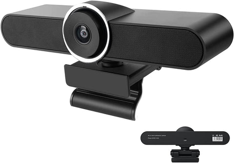 JACKLY Conference Room Camera 1080P All in one Laptop Webcam USB Webcam Wide Angle Camera with Microphone and Speaker