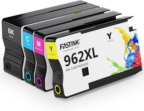 Compatible 962XL Ink Cartridges Combo Pack,High Yield,Work with Officejet Pro 9010 9015 9018 9025 9020 9015e 9025e 9018e Printer