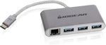 IOGEAR HUB-C Gigalinq USB-C to USB-A Hub with Ethernet Adapter, GUH3C34
