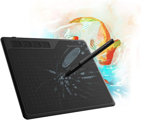 GAOMON S620 6.5 x 4 Inches Graphics Tablet with 8192 Passive Pen 4 Express Keys for Digital Drawing & OSU & Online Teaching-for Mac Windows Android OS