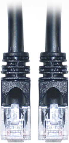 10 Feet, Cat5e Snagless/Molded Boot Ethernet Patch Cable, 20 Pack Black, CNE45853