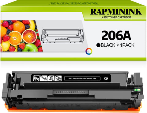 RapmininK Replacement for HP 206A 206X W2110A W2110X Black Toner Cartridge for use with HP Color Pro M283fdw M283cdw M283 Pro M255dw M255 Printers - 1 Pack