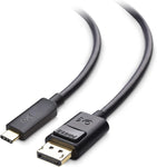 Cable Matters USB C to DisplayPort 1.4 Cable 6 ft, Support 8K 60Hz / 4K 144Hz (USB-C to DisplayPort, USB C to DP Cable) in Black - Thunderbolt 4 /USB4 /Thunderbolt 3 Compatible with MacBook Pro, XPS
