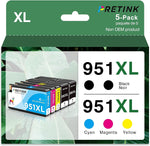 PRETINK 950xl and 951xl Ink Cartridge Combo Pack Compatible with HP 950 XL 950XL 951 XL 951XL Ink Cartridge Officejet Pro 8600 8610 8620 8625 8630 8615 8100 8640 8660 Printer