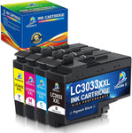 DOUBLE D LC3033 Ink Cartridges Upgraded Compatible Replacement for Brother LC3033 LC3033XXL 3033 LC3035 3035 for Brother MFC-J995DW MFC-J805DW MFC-J815DW MFC-J995DWXL MFC-J805DWX (BK/C/M/Y, 4 Pack)