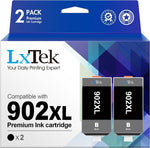 LxTek Compatible Ink Cartridge Replacement for HP 902XL 902 to use with Officejet 6978 6968 6962 6954 6975 Printers (2 Pack)