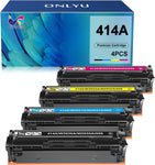 ONLYU Compatible Toner Cartridge Replacement for HP 414A 414X W2020A Used with HP Color Laserjet Pro MFP M479fdw M454dn M479fdn M454dw Toner Printer (Black Cyan Yellow Magenta, 4-Pack)