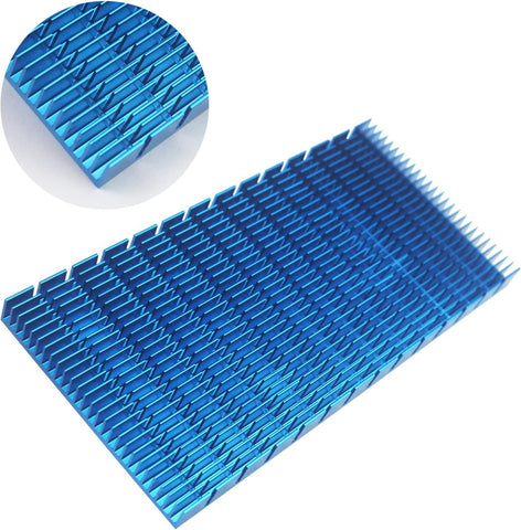 1 Piece Aluminum Heatsink Heat Sink Cooler Fin Heat Diffusion Cooling Fin for High Power LED Amplifier Transistor IC Module Heatsink Size 150mm x 74mm x 10mm