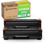 S SMARTOMNI Compatible 83A CF283A Toner Cartridge Replacement for HP 83A CF283A use for HP Laserjet pro MFP M127fw M127fn M125nw M201dw M201n M225dn M225dw M125a Printer 1500 Pages Black 2 Packs