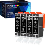 E-Z Ink (TM Compatible Ink Cartridge Replacement for Canon PGI-250XL PGI 250 XL to use with PIXMA MX922 MX722 MG5420 MG5520 MG5620 MG6320 MG6420 MG6620 MG7120 MG7520 iP8720 (Large Black) 4 Pack