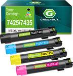 GREENBOX Compatible 7425 7435 High Yield Toner Cartridge Replacement for Xerox 7425 7435 006R01395 006R01396 006R01397 006R01398 for WorkCentre 7425 7428 7435 Printer (4 Pack)