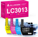 ALLWORK [ New Version LC3013 3011 Compatible Ink Cartridges Replacement for Brother LC3013 LC3011 Ink Cartridges Works with Brother MFC-J690DW MFC-J491DW MFC-J497DW MFC-J895DW Inkjet Printer 4 Packs