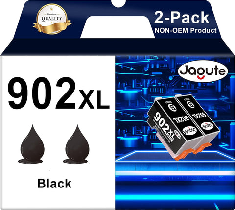 Jagute 902XL 902 Black Ink Cartridges Combo Pack Replacement for HP 902 XL with Officejet Pro 6978 6968 6970 6960 6971 6974 6975 6976 6979 6962 6958 6950 6951 6954 Printers