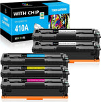 LeciRoba Compatible 410A (with Chip) Toner Cartridge Replacement for HP 410A CF410A 410X CF410X for Color Pro MFP M477 M477fnw M477fdw M477fdn M452dn M452nw M452dw M377dw Printer (5 Pack, 2BK/C/M/Y)