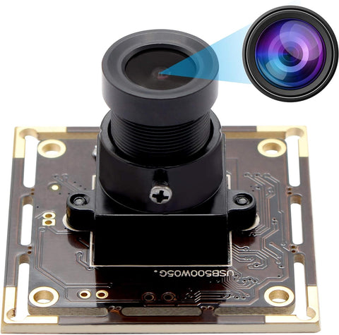 Camera USB 5 Megapixel 2592X1944 USB Camera Module with Aptina Sensor High Difinition Webcam for Industrial, USB2.0 with Camera Module 3.6mm Lens, UVC for Android Windows Linux Mac